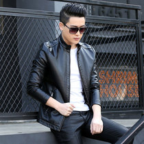 Leather Leather Men Sheepskin 2021 Spring and Autumn Thin Locomotives Korean version of the trend jacket handsome soft leather jacket wt