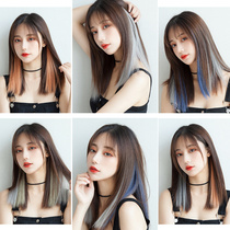 Dyeing hair artifact wig strip hanging ear dye hair film short hair gradient hanging ear dyeing wig color pick up