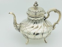 Special 1875 French silverware pure silver coffee pot tea set sterling silver teapot Minerva Silver Standard Level