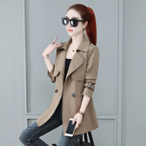Small sub-wind clothes woman short style jacket 2022 new spring autumn broadside Mrs. high-end foreign temperament and age noble