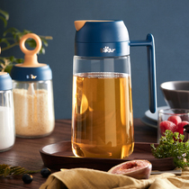 Small Bear Glass Oil Pot Seasoned Seasoning Jar Sauce Bottle Oil Salt Jar Vinegar Jug Combined Suit Home Kitchen Seasoning box