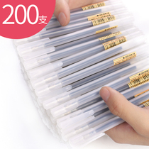 200 gel pen ins Japanese black 0 5mm student exam special full needle tube Black Pen stationery carbon water pen signature pen business Red refill simple ballpoint pen cold wind