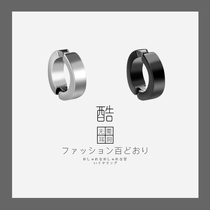 Ear Clip Cool Dark Black Tie Ear Bone Clips Women Cool Personality Earrings Man Tide Hip-hop Without Ear Spikes Lukewarm Wind Punk