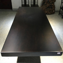 Ebony solid wood large board log tea table and chair combination Mahogany tea table tea board Chinese furniture boss desk 2 meters
