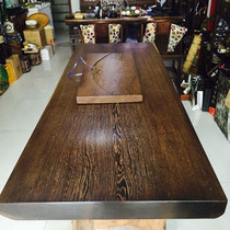 African chicken wing wood large plate solid wood tea table log mahogany tea table owner desk simple desk drawing