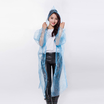 Disposable raincoat outdoor adult travel portable hiking transparent poncho super light male ladies universal X