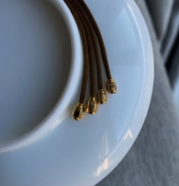 (Stone Page Holding with Heng) LOGO Disciples Beads Tail Beam Hundreds of Fragrant Seeds DIY Gold Accessories Gold Accessories