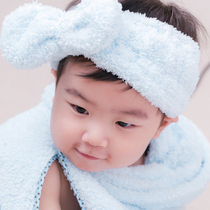 TAYOHYA multi House snow velvet microfiber hair band wash face Bath hair belt children Bath cloak blanket