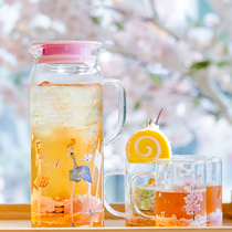 TAYOHYA multi House glass water set 5 piece set transparent heat-resistant tea cup set