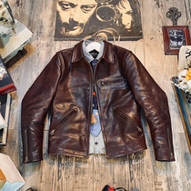 Not suitable for beginners to play 1930S classic biker jackets made of Argentine uncoated vegetable-tanned bull leather