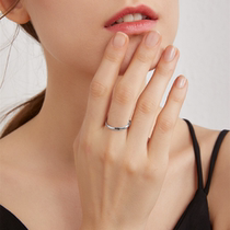 PT950 platinum ring Platinum couple ring male and female friends birthday gift wedding couple single simple style