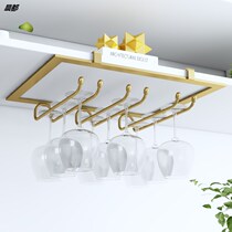 European-style installation-free wine glass rack upside-down wine cabinet decoration wine glass rack hanging bar wine glass rack goblet rack