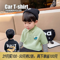 Lin Lin Mother Baby Boy Clothes Boy Shirt Fake two mens baby shirt Spring loaded childrens blouses Long sleeves among children