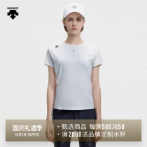 DESCENTE Disante WOMENS LINE womens knitted short-sleeved T-shirt D1232RTS03