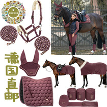 German direct mail new rose garden shining star saddle mat ear covered carpet tied legs cage and lead rope