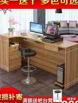 Supermarket cash register counter table convenient shop corner commercial milk tea fruit beauty small simple modern bar