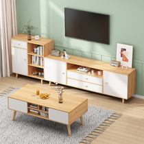 Nordic TV cabinet modern simple small apartment living room bedroom simple floor cabinet high cabinet TV cabinet combination wall cabinet
