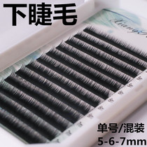 12 rows of grafted eyelashes under the eyelash Mei Zi shop special silk protein false eyelashes soft natural planting eyelashes