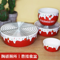 Dragon Cat Ceramic Toilet Rabbit Rabbit Dutch Pig Oversized Anti-Overturn Round Overweight Toilet Multi-Piece Suit 