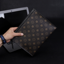 New mens hand held bag PVC big hand bag mens leisure large capacity hand grabbing bag Chaumen classic business clip bag