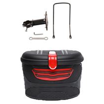 Electric bicycle basket basket folding truck trailer basket basket Harley scooter basket front and rear plastic basket
