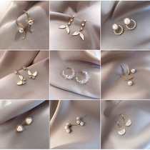 2021 New tassel earrings s925 Korean temperament Joker earrings female European and American fashion personality earrings earrings female