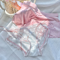 Couple panties Men and women friends gift incognito ice silk comfortable mesh gentle sexy lace summer thin section Zhou Momo