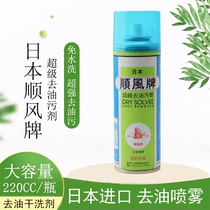 Downwind to oil stain agent Clothes to oil spray Leave-in sun pat net dew Japan Downwind brand to oil stain agent