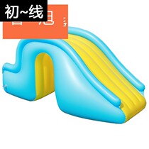 Inflatable slides need to be matched with swimming pool. Childrens inflatable toys play