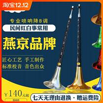 Flagship store] Suona musical instrument full set Yenjing professional Ebony Ebony B flat folk red and white Things Adult beginner