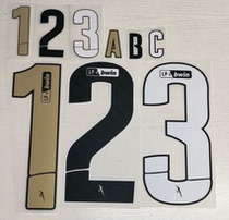 2011-22 season Portuguese super gold black white super A quality thermal transfer jersey number