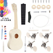 (Flagship Store) Assemble Ukulele diy Guitar Handmade Homemade Material Bag Painted Hand Painting