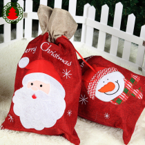 Christmas gift bag Small number Christmas Sox Gift Handbag ultra large number Hemp Cloth Elastica Bag Christmas Tree Bag