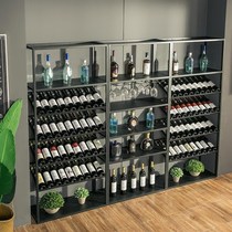 Wine rack storage rack landing simple wine fashion partition cabinet American new multi-layer industrial wine glass personality