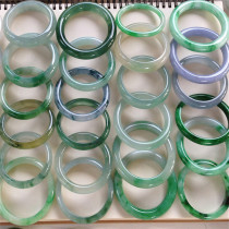 Myanmar natural A goods jade ice jewelry jade bracelet glass circle strip daily new live broadcast