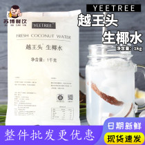 Frozen frozen coconut water Hainan Yuewangtou coconut extract Frozen raw coconut milk Milk coffee milk tea shop special raw materials