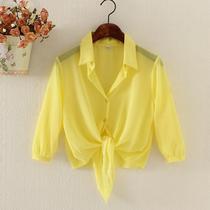 Snowspun Small Shawl Summer 100 Hitch A Little Outer Clown Sunscreen Woman Cardiovert Outside Lap Shoulder Thin short jacket