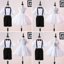 61 childrens big choral suit for primary and middle school students recitation performance clothing girl fluffy skirt boy suit