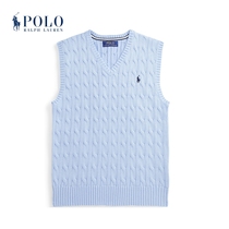 Ralph Lauren Rav Lauren boy 22 spring twisted floral knitted cotton-knitted sweatshirt vest RL37202