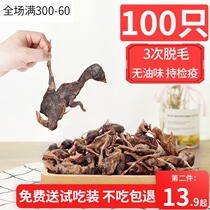 Hairless quail freeze-dried cat snacks hair gills raw bone meat fattening nutrition beauty hairy baby dried pet snacks