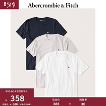 Abercrombie&Fitch Mens trend 3-piece logo short-sleeved T-shirt 303769-1 AF