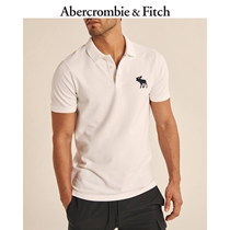 Abercrombie&Fitch classic mens summer logo lapel short-sleeved Polo shirt 308996-1AF