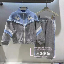 peacing mara child clothing spring autumn mini baby girl zipped blouse jacket sport casual pants two suits