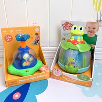 American baby early teaches puzzle toys pressing rotary frog small fish simulation animal pronunciation English