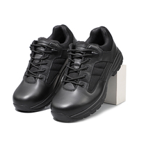 Hot sale Jun Locke D14001 low-end anti-stab tactical shoes mens combat boots black wear-resistant special war shoes