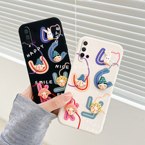 Huawei nova5pro mobile phone shell three-dimensional funny expression pack nova5 Creative personality cartoon nova5i all-inclusive lens Thin soft liquid silicone 5ipro anti-drop non-slip protective case hand