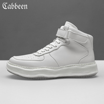 Cabins High Bunch Shoes Mens Thick White Shoes 100 Hitch Winter Men Shoes 2021 New Trendy Men Casual Board Shoes