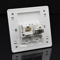 Double Port six types of direct network TV wall plug panel TV cable TV direct network computer socket panel 86 type