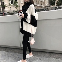 European station knitted cardigan thick sweater coat autumn and winter small size womens clothing feeling niche European goods