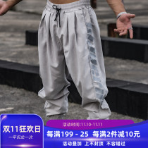 Muscle faith fitness trousers mens basketball brothers High Street tide card sports lace loose small foot pair pants
